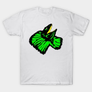 Neon Green Frilled-neck Lizard T-Shirt